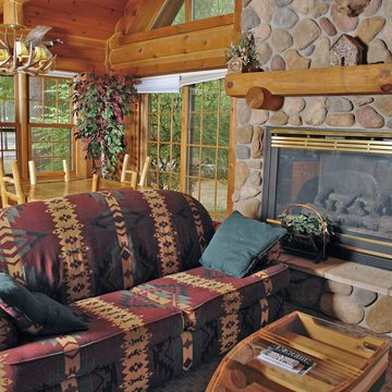 Two-Story Log Cabin 10