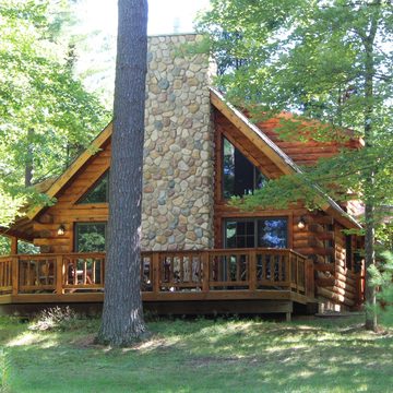 Two-Story Log Cabin 1